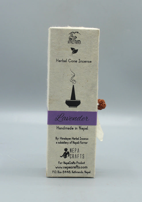 Lavender Herbal Cone Incense by Nepali Farmer