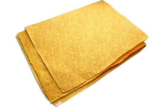 Beautiful Flower Printed Yellow Gift Wrapping Sheets - nepacrafts