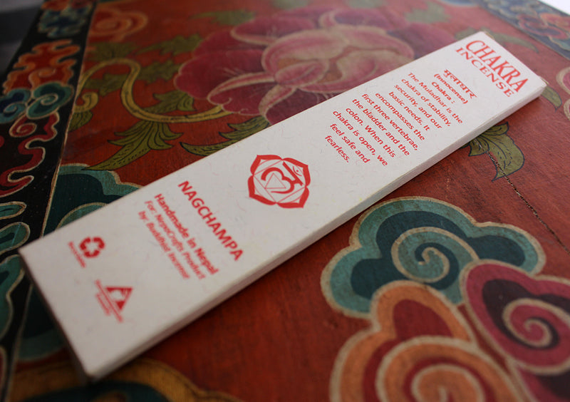 NAG CHAMPA ROOT CHAKRA INCENSE STICKS - nepacrafts