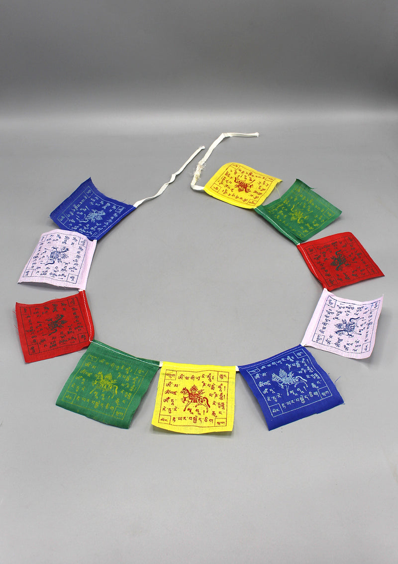 Mini Windhorse Cotton Prayer Flags Set