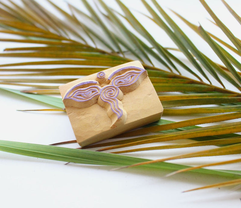 Buddha Eyes Wooden Stamp - nepacrafts