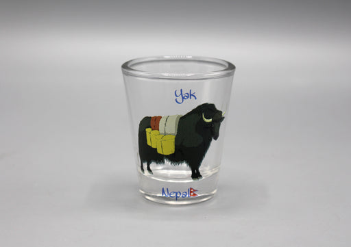 Himalayan Yak Printed Shot Glass - nepacrafts