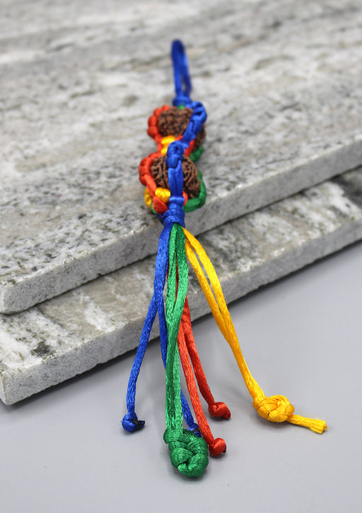 Rudrakshya Beaded Car Hanging Amulet - nepacrafts