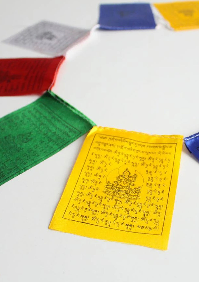 White Tara  Mini Prayer Flags