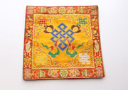 Heavy Embroidered Endless Knot Altar Cloth Purely Handmade - nepacrafts
