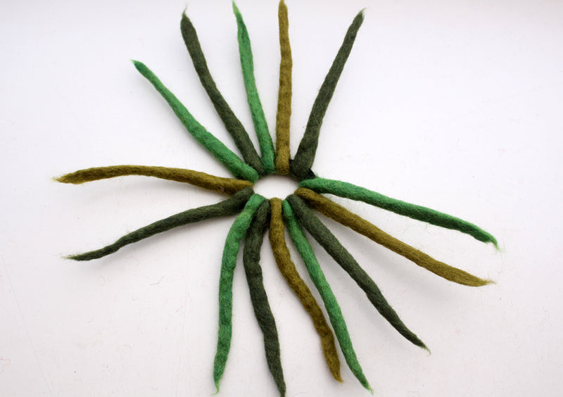 Merino Wool Felt Colorful Urchin Head Band - nepacrafts