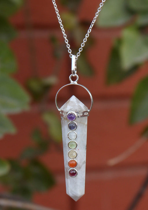 Six Facet Seven Chakra Healing Pendant - nepacrafts