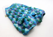 Handknit Blue and Green Multicolor Woolen Handwarmer - nepacrafts