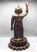 Copper Oxidized Standing Buddha Statue 25" - nepacrafts