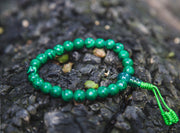 Tibetan Malachite Buddhist Wrist Mala - nepacrafts