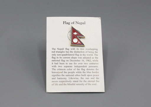 Nepal Flag Pin Badge - nepacrafts