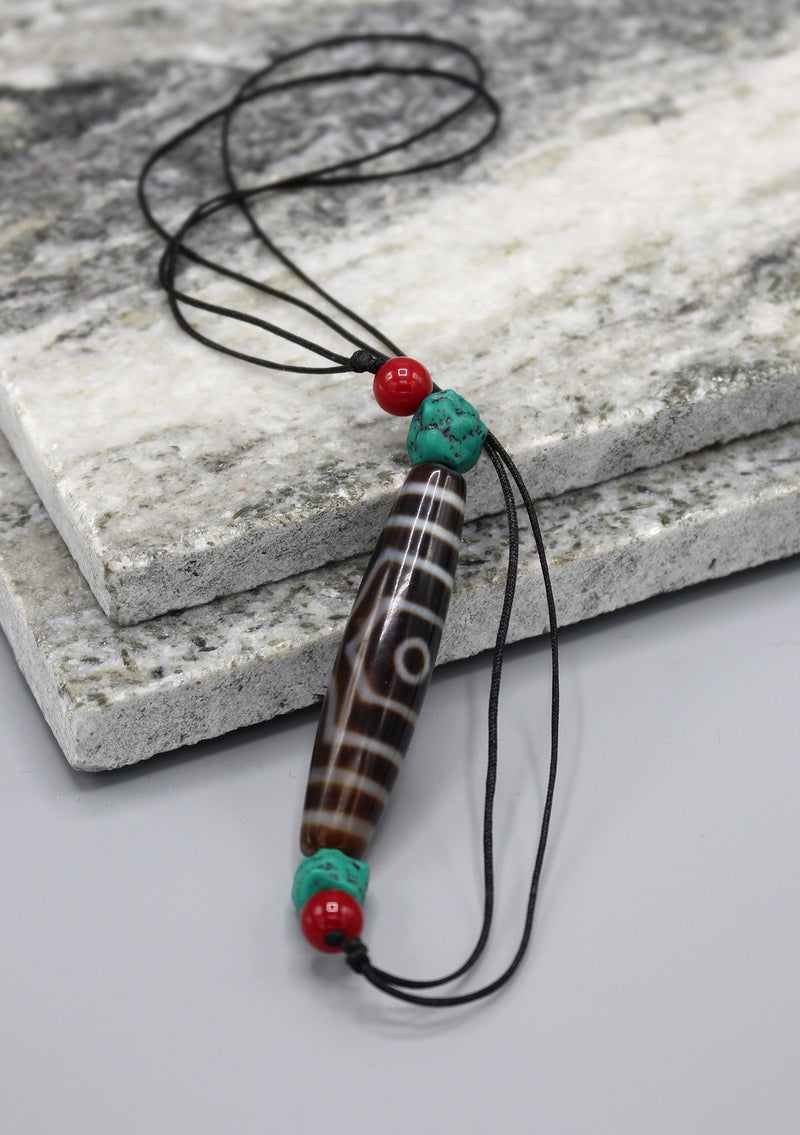 Tibetan Three Eyes Dzi Beads - nepacrafts