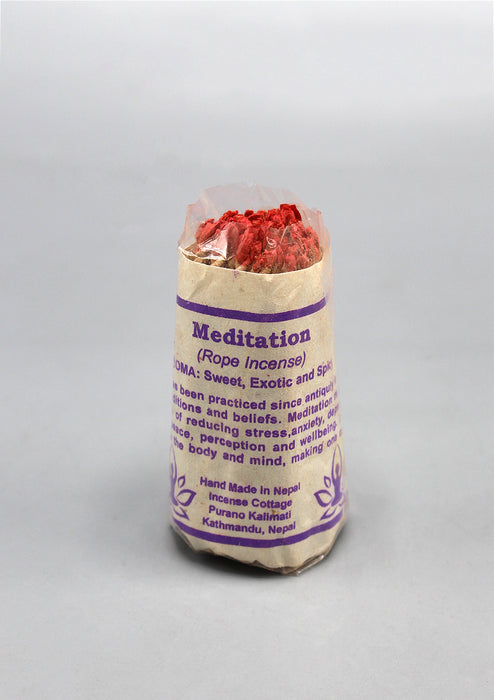 Meditation Rope Incense-Pack of Six Nepalese Handmade Incense