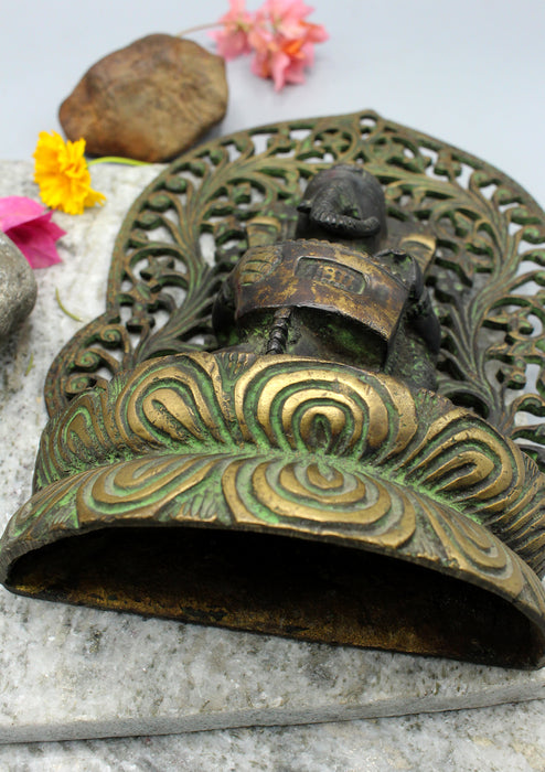 Copper Oxidized Ganesha Statue