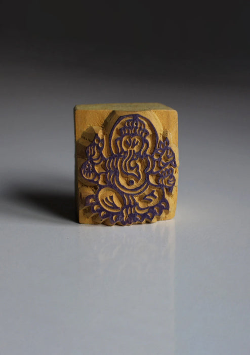 Lord Ganesh Mini Wooden Block Print