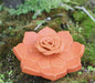 Rose on a Lotus Clay Incense Burner-Stunning Pottery Art - nepacrafts