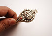 Lord Ganesh Tribal White Metal Bracelet - nepacrafts