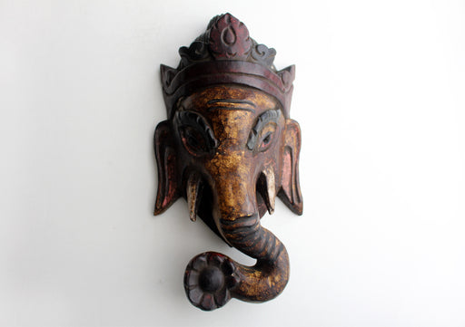 Lord Ganesha Wooden Wall Hanging - nepacrafts
