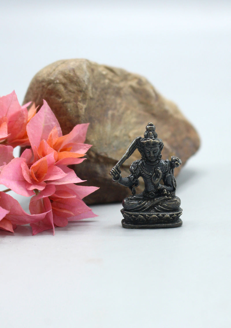 Brass Mini Manjushree Statue