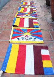 Tibetan Buddhist Cotton Prayer Flags - nepacrafts