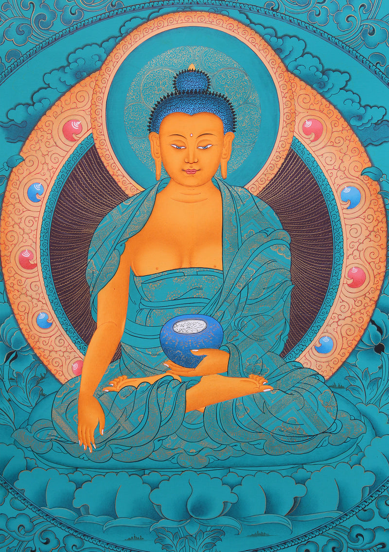 Magnificent Shakyamuni Buddha Thangka Painting