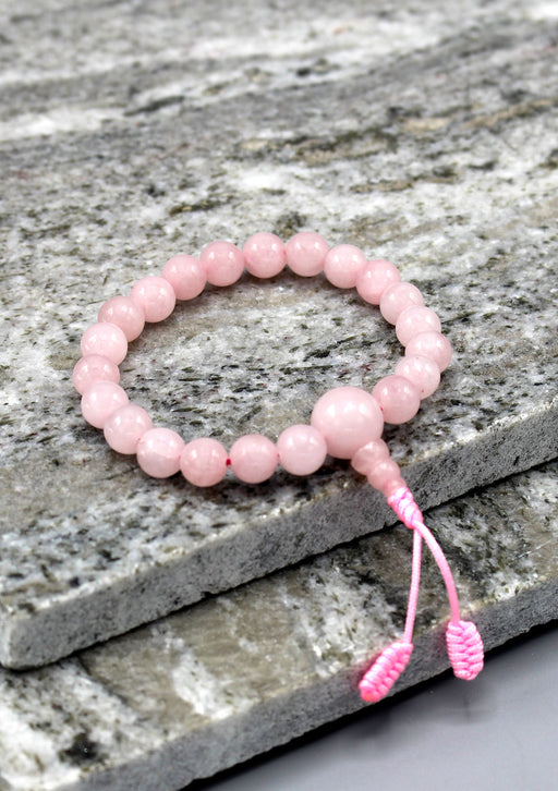 Pink Rose Quartz Women's Bracelet - nepacrafts