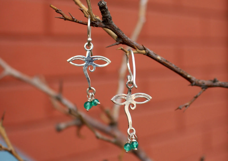 Buddha's Wisdom Eyes Silver Sterling Earrings - nepacrafts