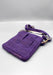 Purple Earthy Hemp Cross Body Passport Bag - nepacrafts