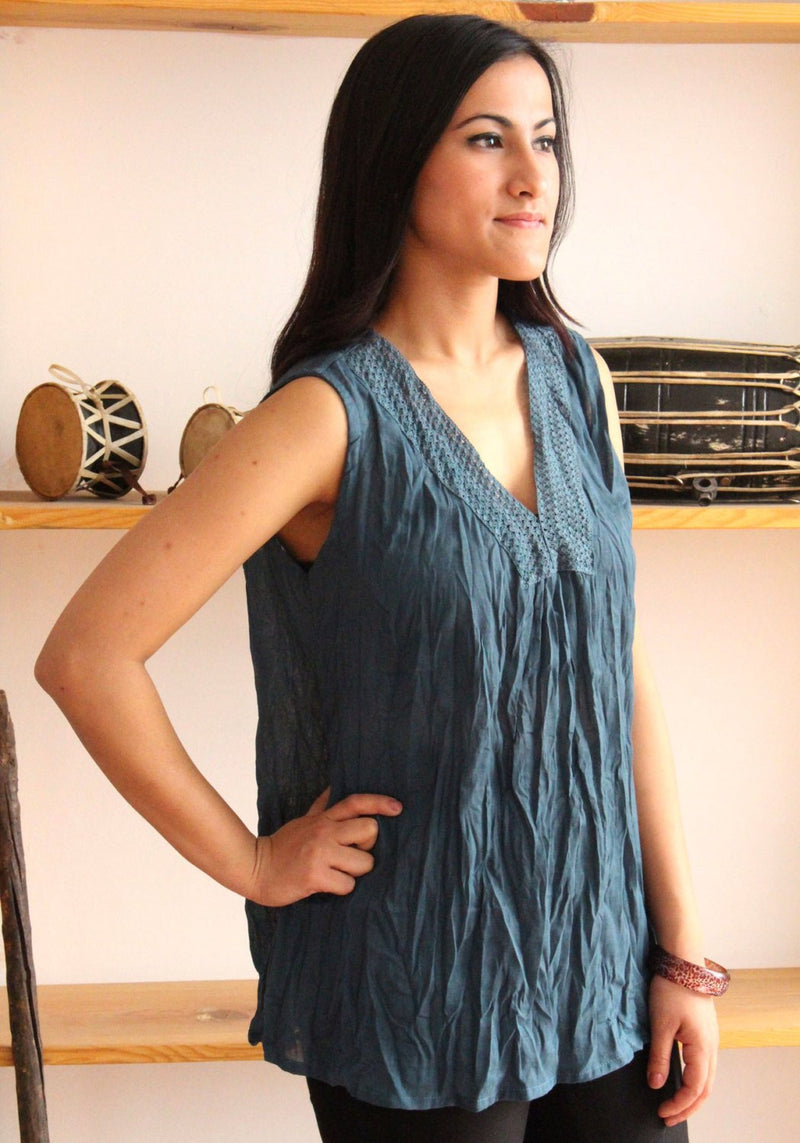 Soft Cotton Women's Summer Tops - nepacrafts