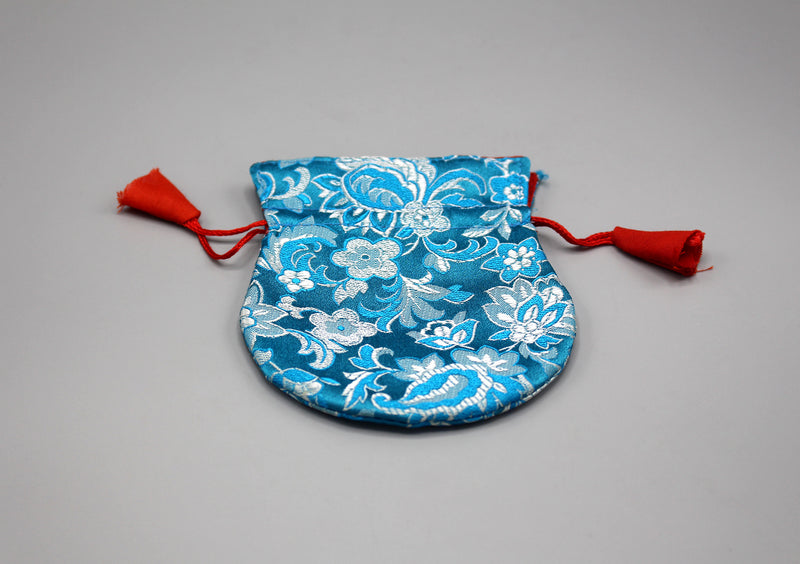Silk Brocade Prayer Beads Mala Bag - nepacrafts