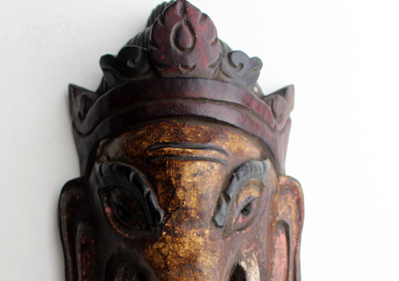 Lord Ganesha Wooden Wall Hanging - nepacrafts