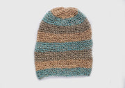 Classic Blue and Gray Mulicolor lining Hemp Cap, Hemp Unisex Beanie - nepacrafts