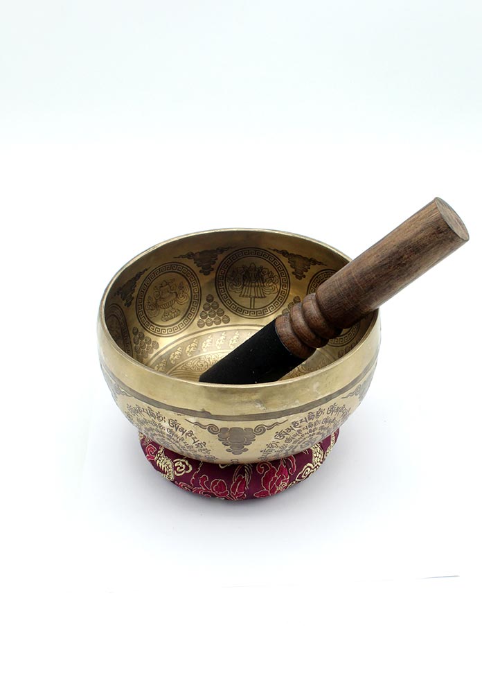 Fine Arts Jambala Etched Singing Bowl -6 inch