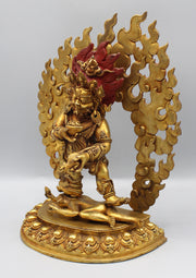 Warthful Deity Kubera Gold Plated Statue - nepacrafts