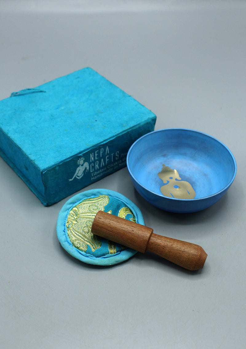 Hand Painted Meditating Buddha Singing Bowl