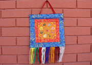 Brocade Framed Mandala Wall Hanging Banner - nepacrafts