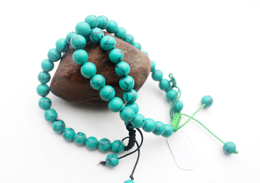 Turquoise Beads Tibetan Adjustable Bracelet - nepacrafts