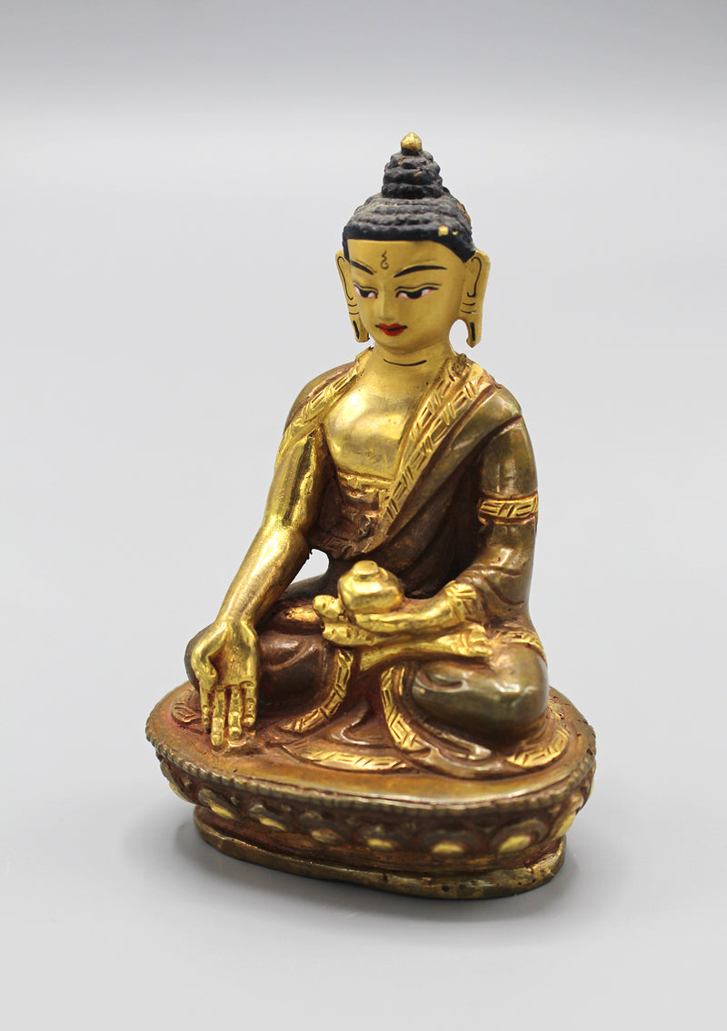 Party Gold Plated Ratnasambhava Buddha Statue