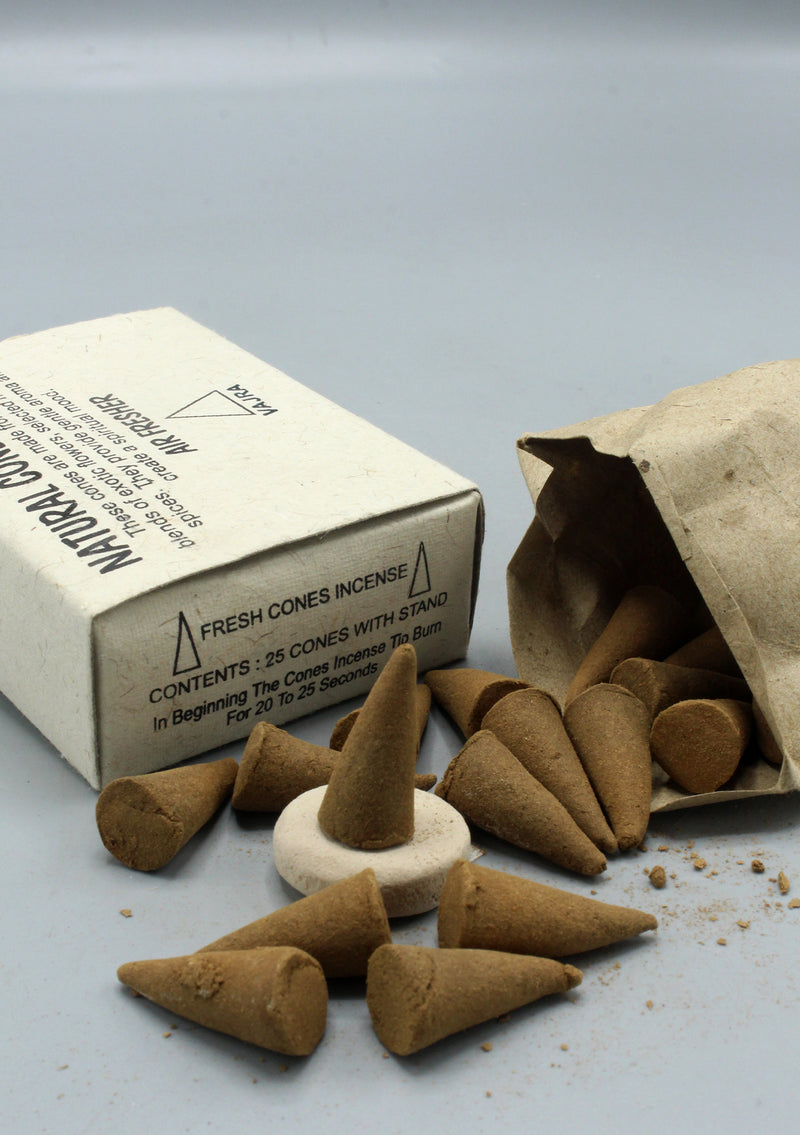 Vajra Tibetan Natural Cone Incense