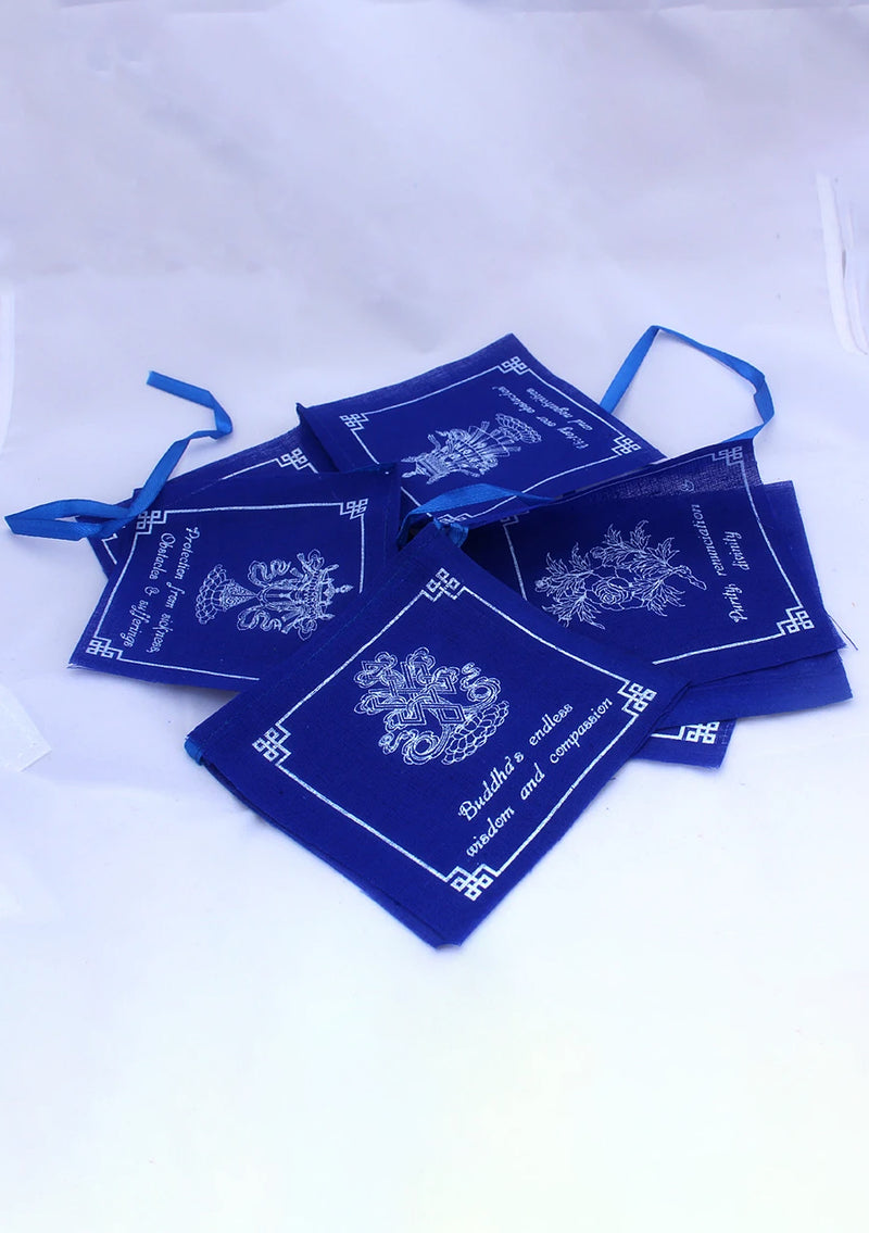 Eight Auspicious Symbol Prayer Flags