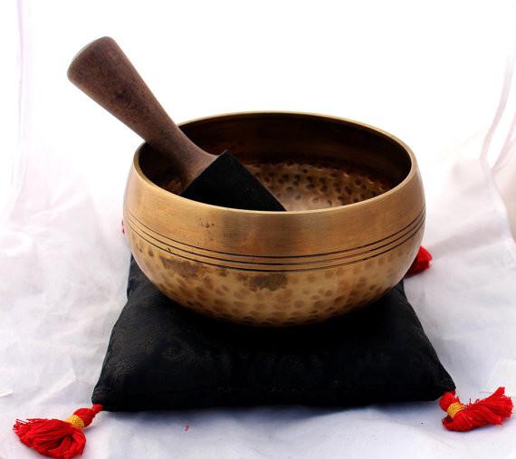 Hand Hammered Tibetan Singing Bowls 16 cm