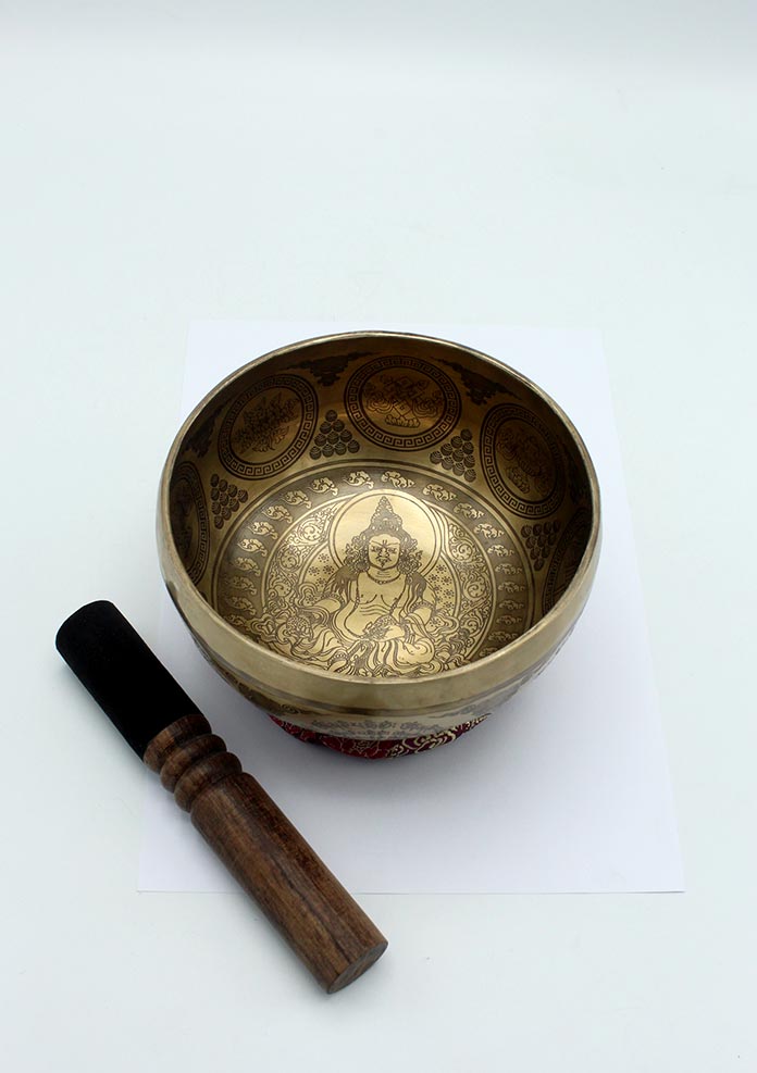 Fine Arts Jambala Etched Singing Bowl -6 inch
