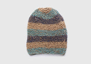 Classic Blue and Gray Mulicolor lining Hemp Cap, Hemp Unisex Beanie - nepacrafts