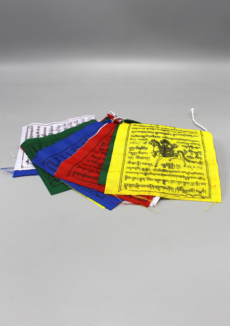 Five Rolls of Traditional Tibetan Windhorse Prayer Flags