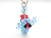 Fairly Traded Crocheted Puppy Resin Crystal Key chain - nepacrafts
