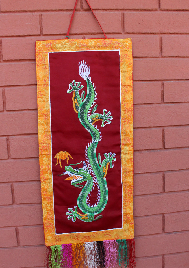 Dragon Embroidery Wall Hanging Banner