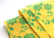 Rose and Leaf Printed Eco Friendly Gift Wrapping Paper - nepacrafts