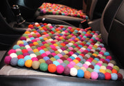 Colorful Rainbow Felt Balls Mat - nepacrafts