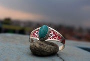 Inlaid Tibetan Bangle - nepacrafts