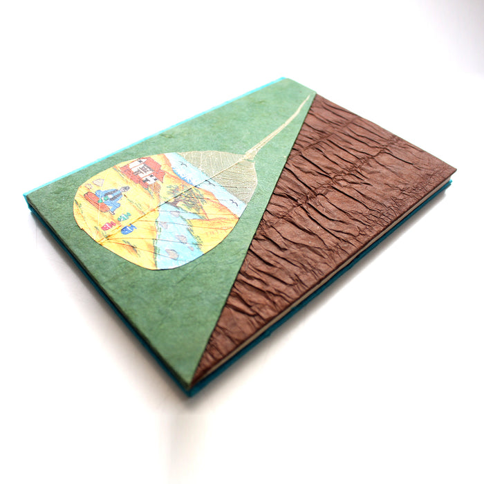 Potter In the Himalaya Lokta Paper Handpainted Journal - nepacrafts